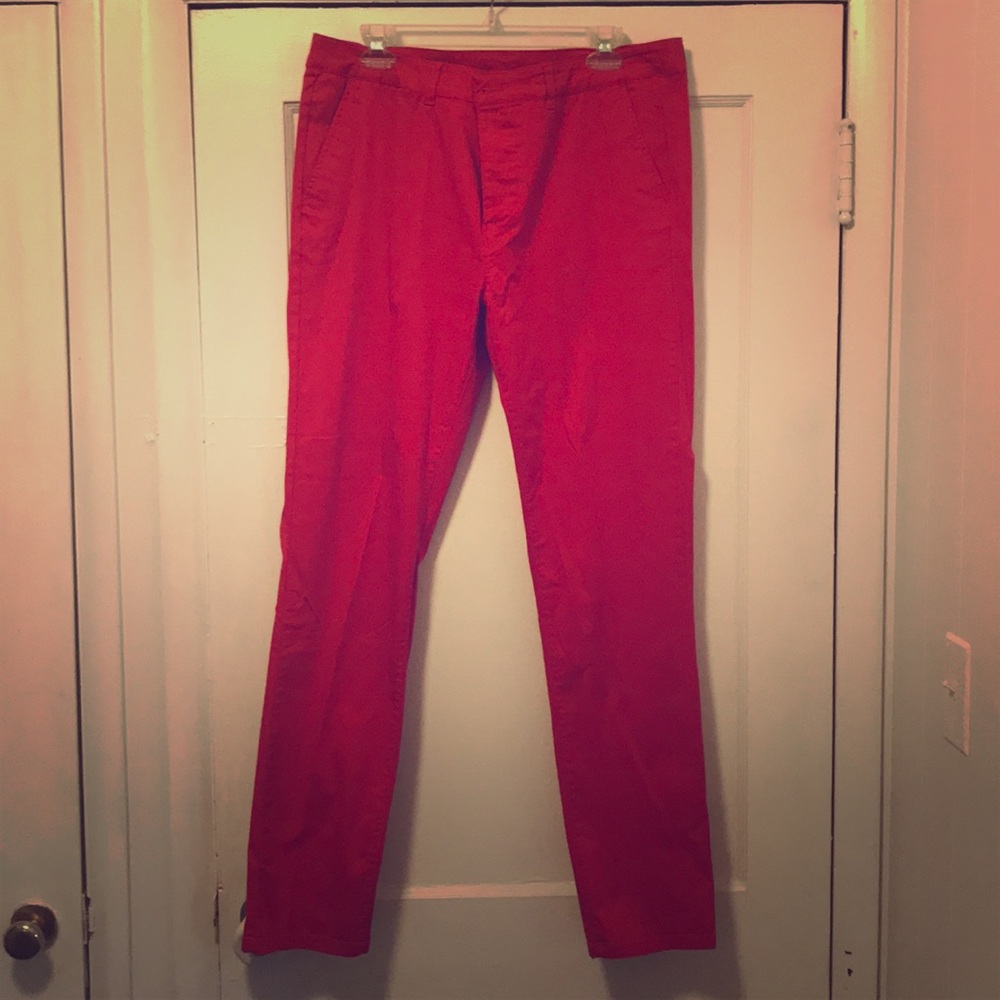 Red men’s ASOS pants